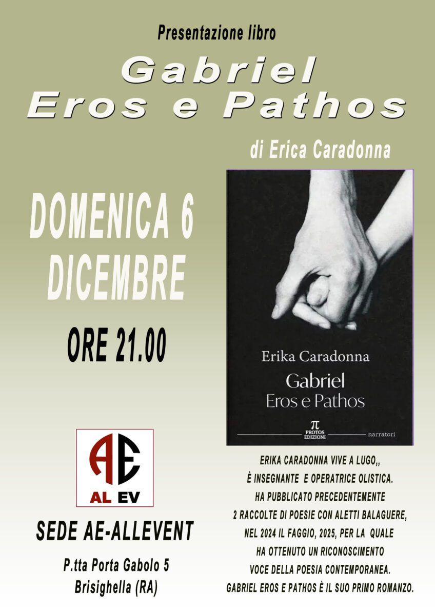 Presentazione libro di Erica Caradonna Gabriel Eros e Phathos